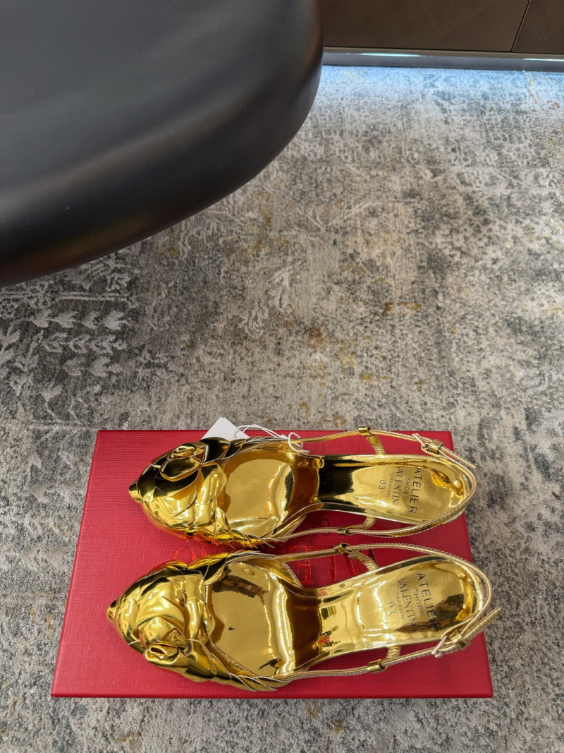 Туфли Valentino Золотые Valentino Garavani