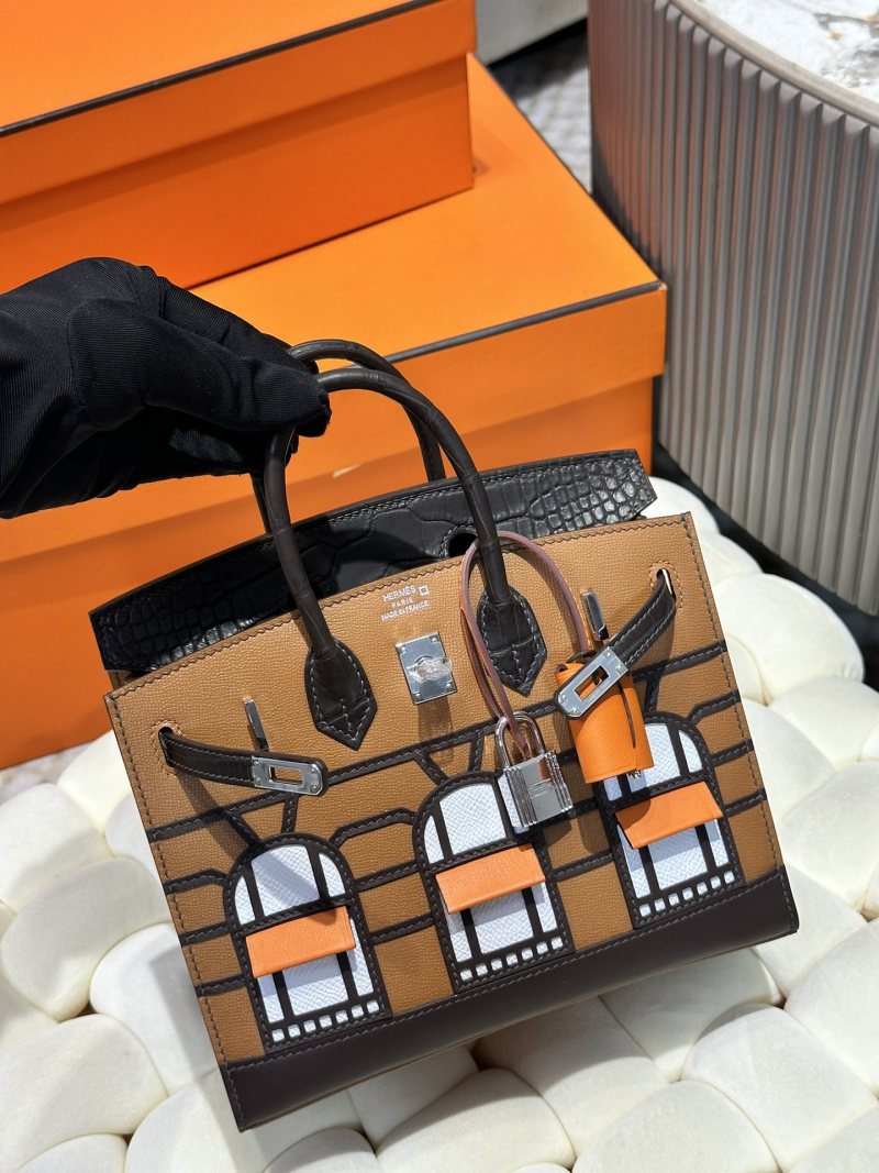 Мини сумка Birkin с декором в виде архитектуры Hermès