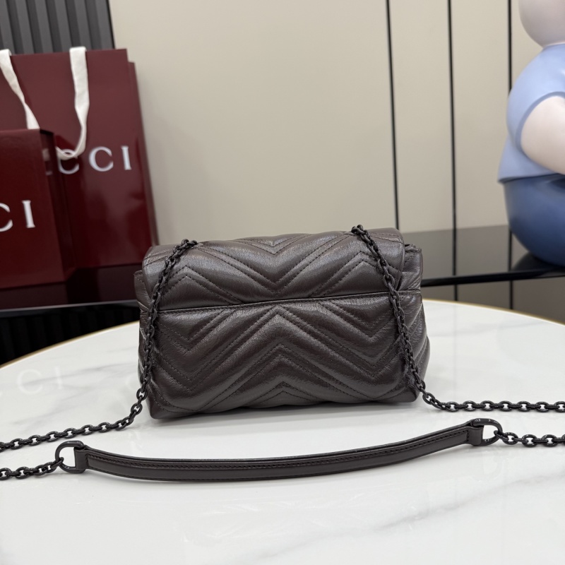 Сумка Gucci GG Marmont темно-коричневая