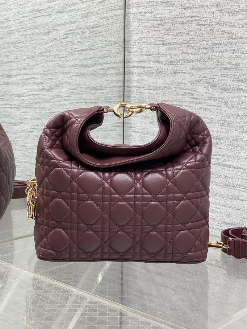 Сумка Dior Lady Dior бордовый