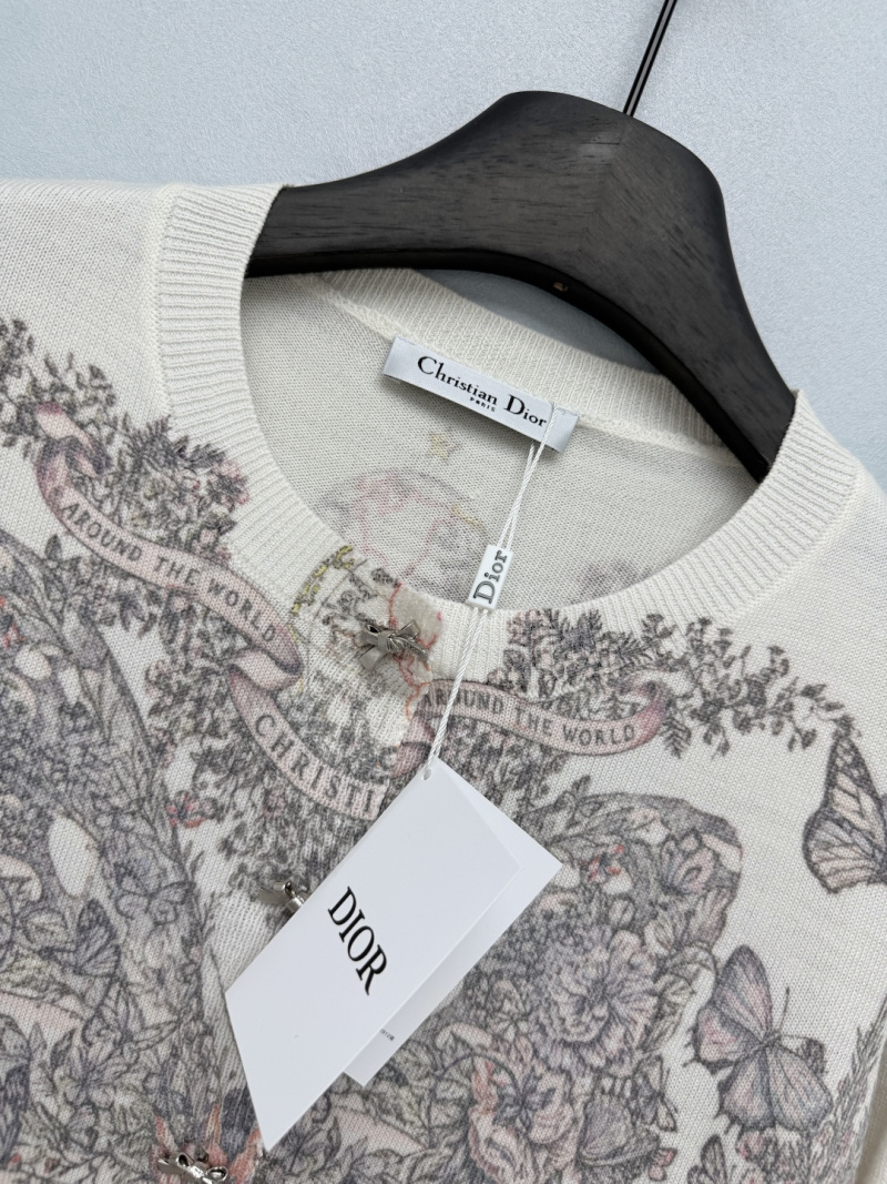 Свитер Dior с принтом бабочек