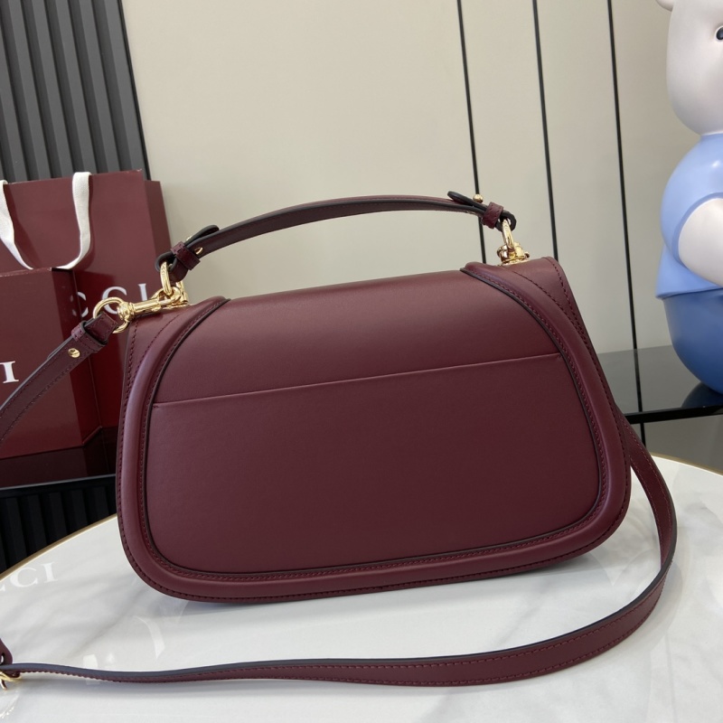 Сумка Gucci бордовая с логотипом