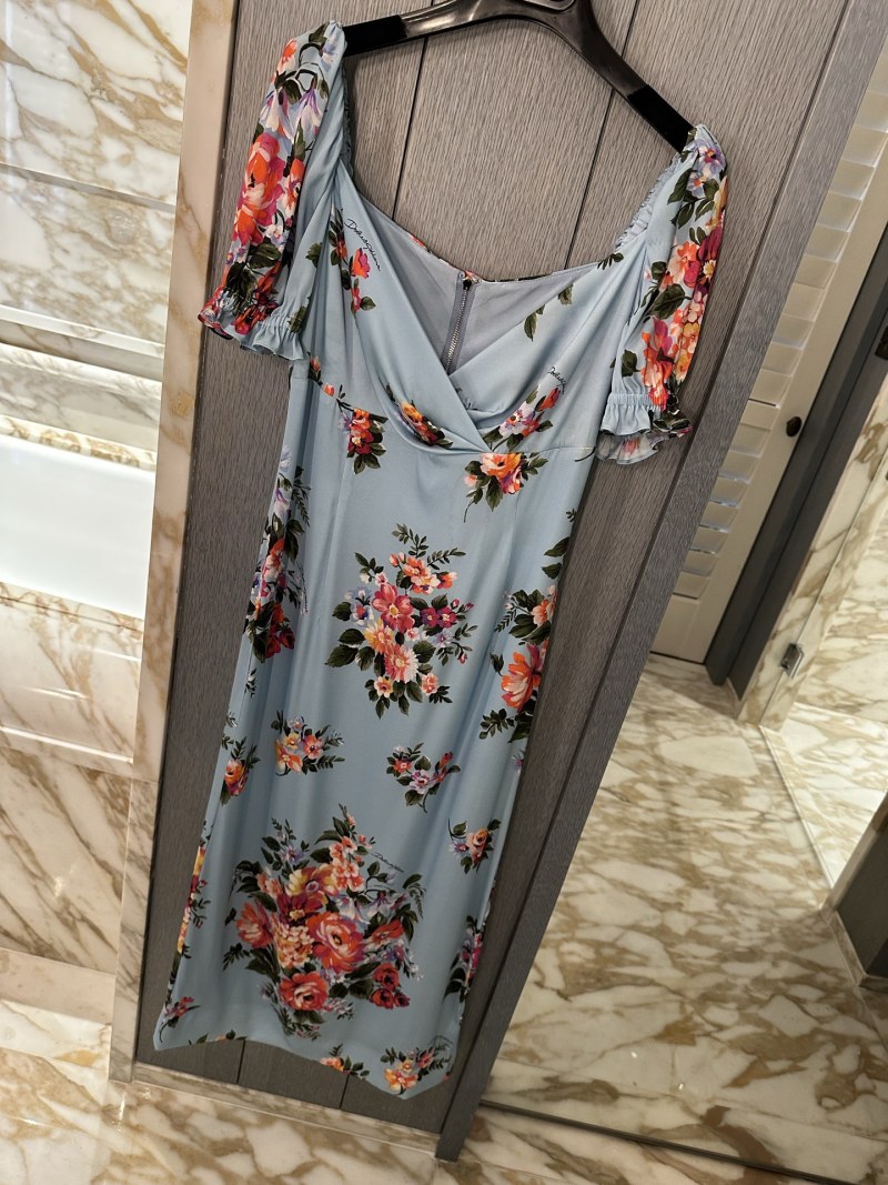 Повседневное платье с цветочным принтом Dolce & Gabbana