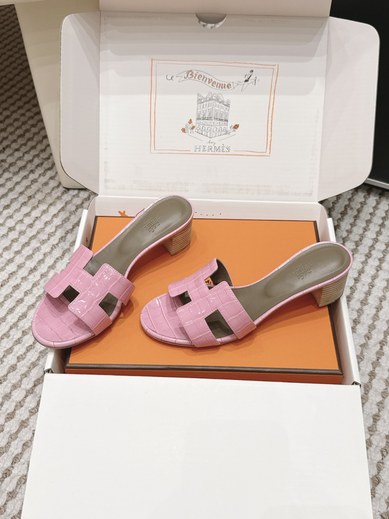 Женские мюли с пряжкой H Hermès