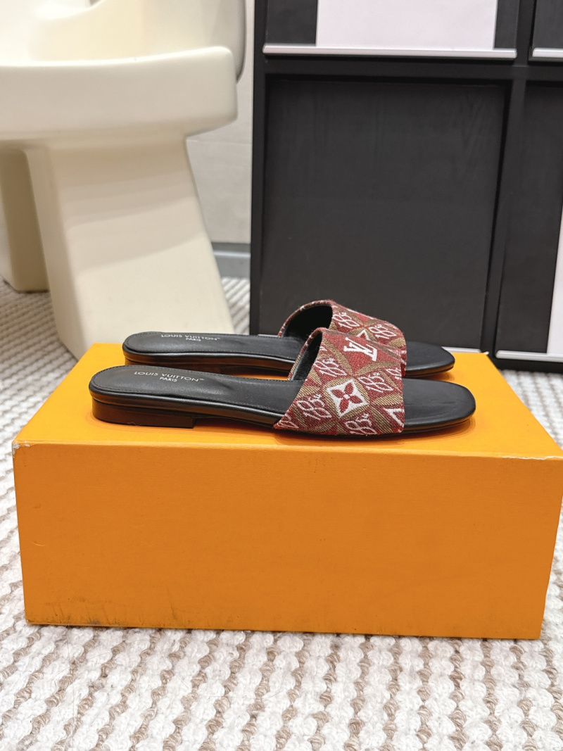 Женские босоножки с принтом Louis Vuitton