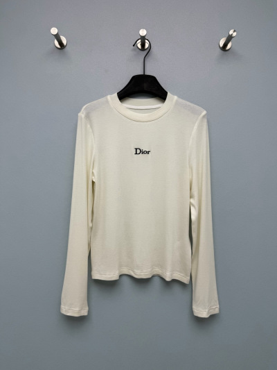 Белая футболка Dior с логотипом