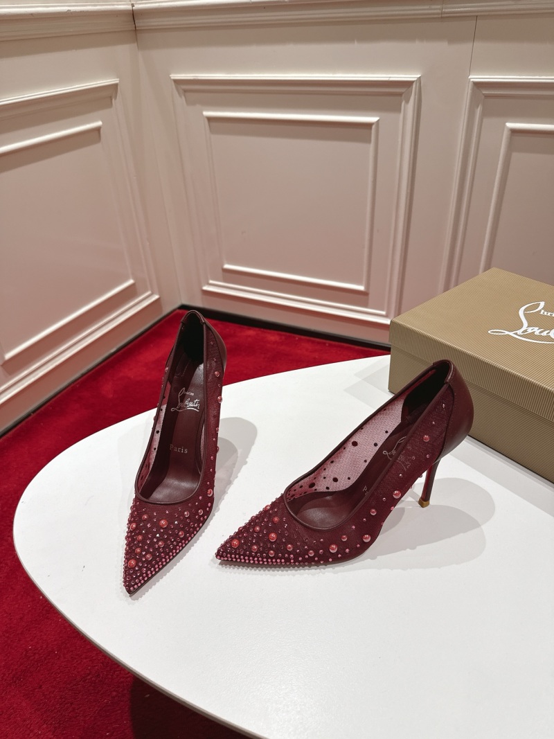 Женские туфли на каблуке с декором Christian Louboutin