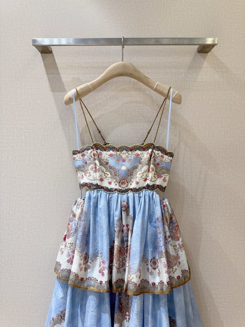 Вечернее платье многоярусное Zimmermann