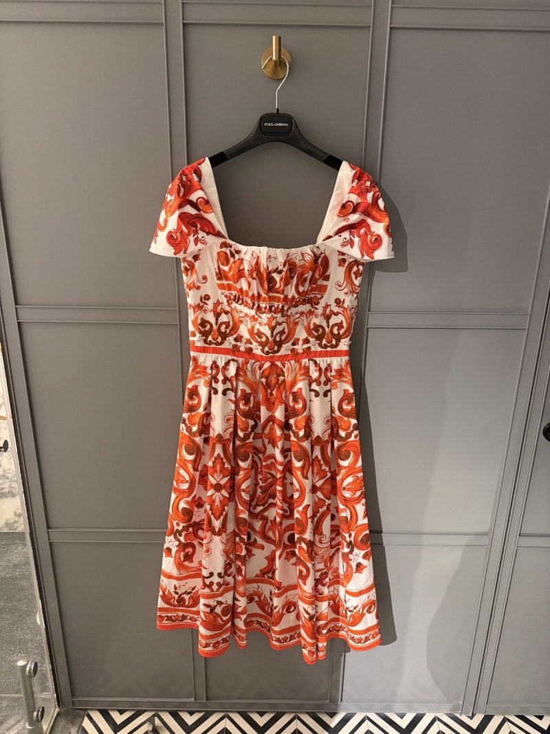 Повседневное платье с принтом Dolce & Gabbana