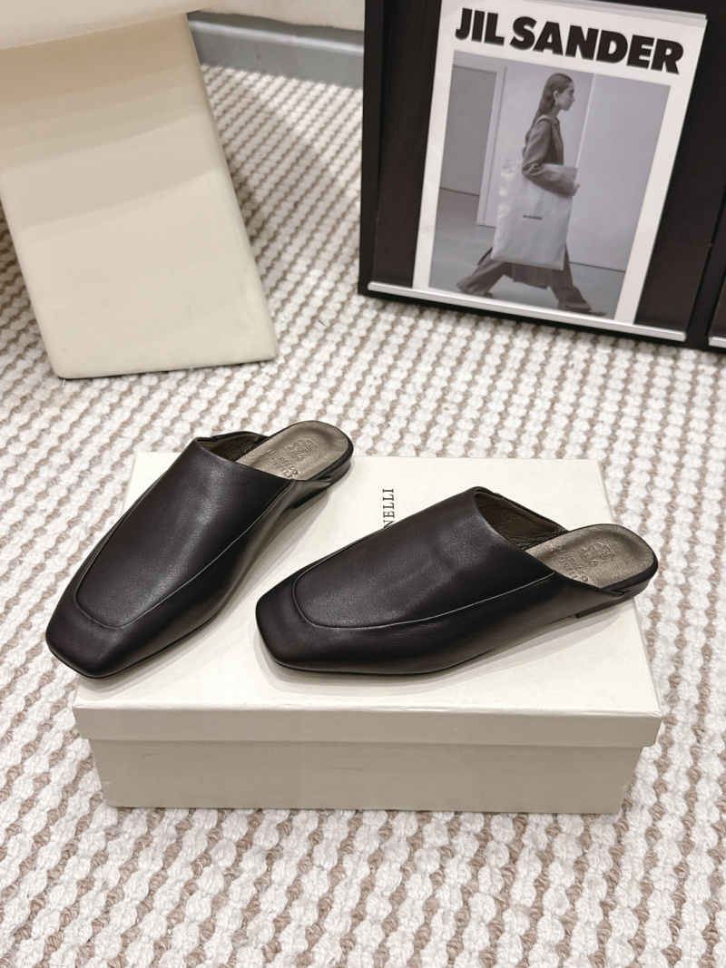 Женские кожаные мюли Brunello Cucinelli