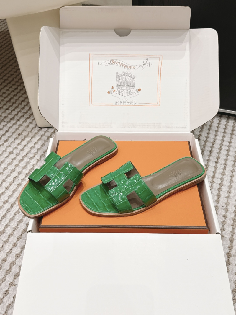 Сандалии женские в стиле H из кожи с тиснением Hermès