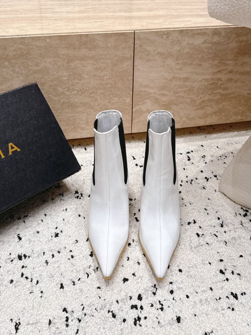 Женские ботильоны Alaia белого цвета Alaïa