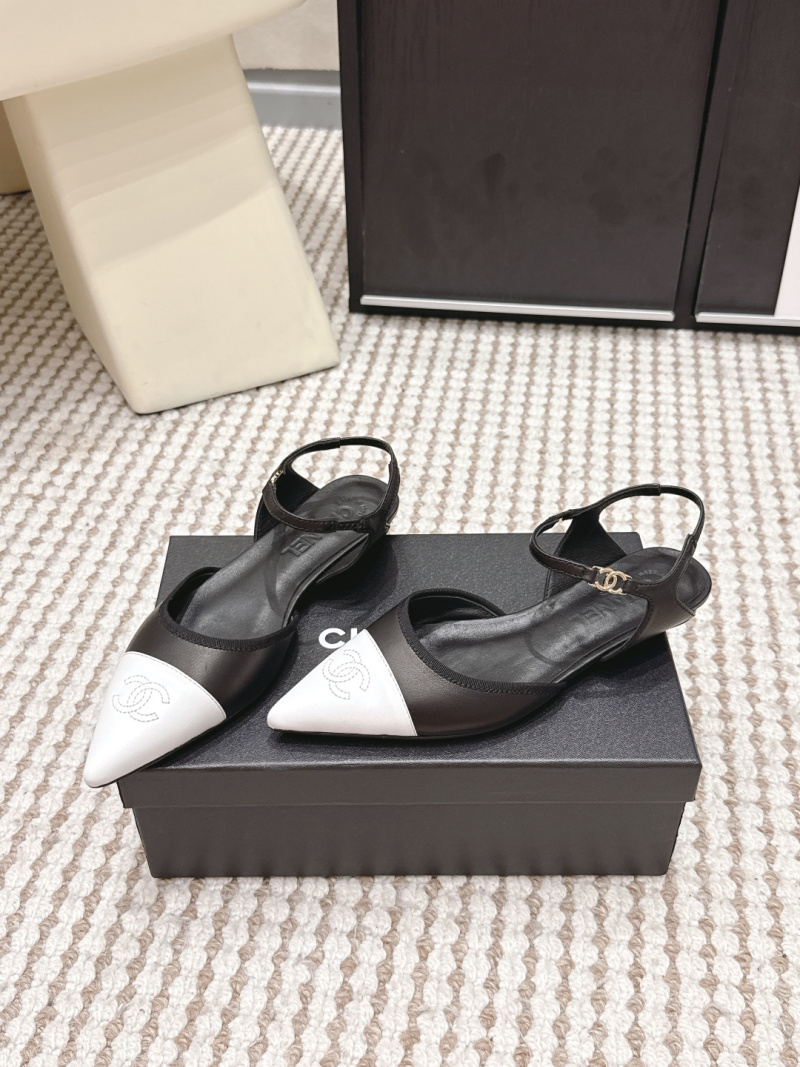 Женские туфли Chanel с двойным тоном