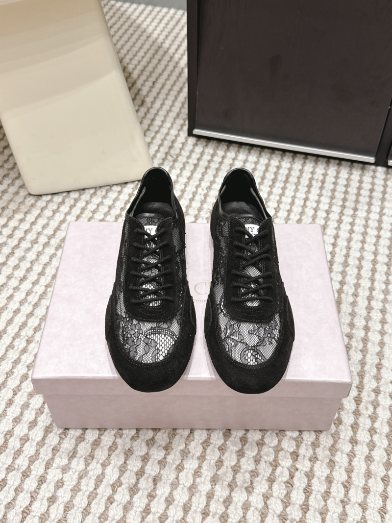 Черные женские кроссовки с кружевом и замшевыми вставками Jimmy Choo