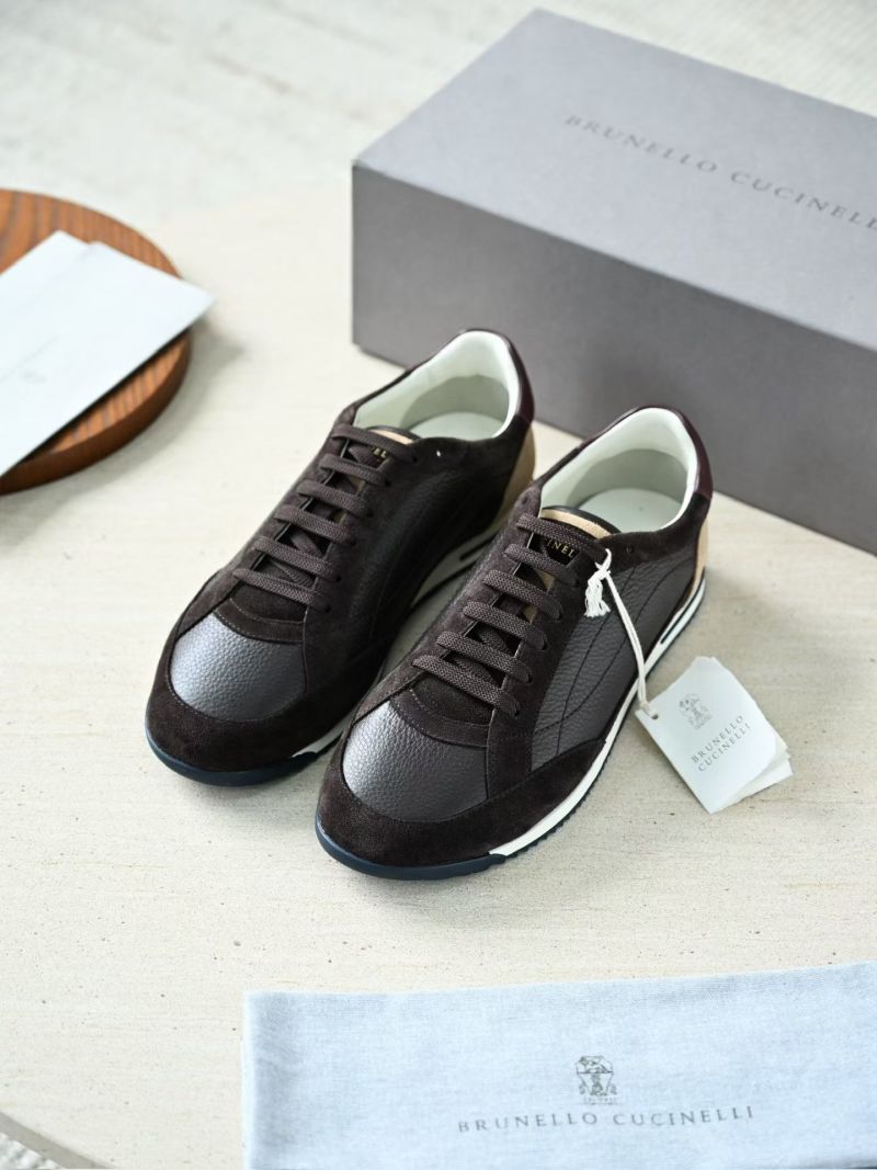 Мужские кожаные кроссовки Brunello Cucinelli BC2603