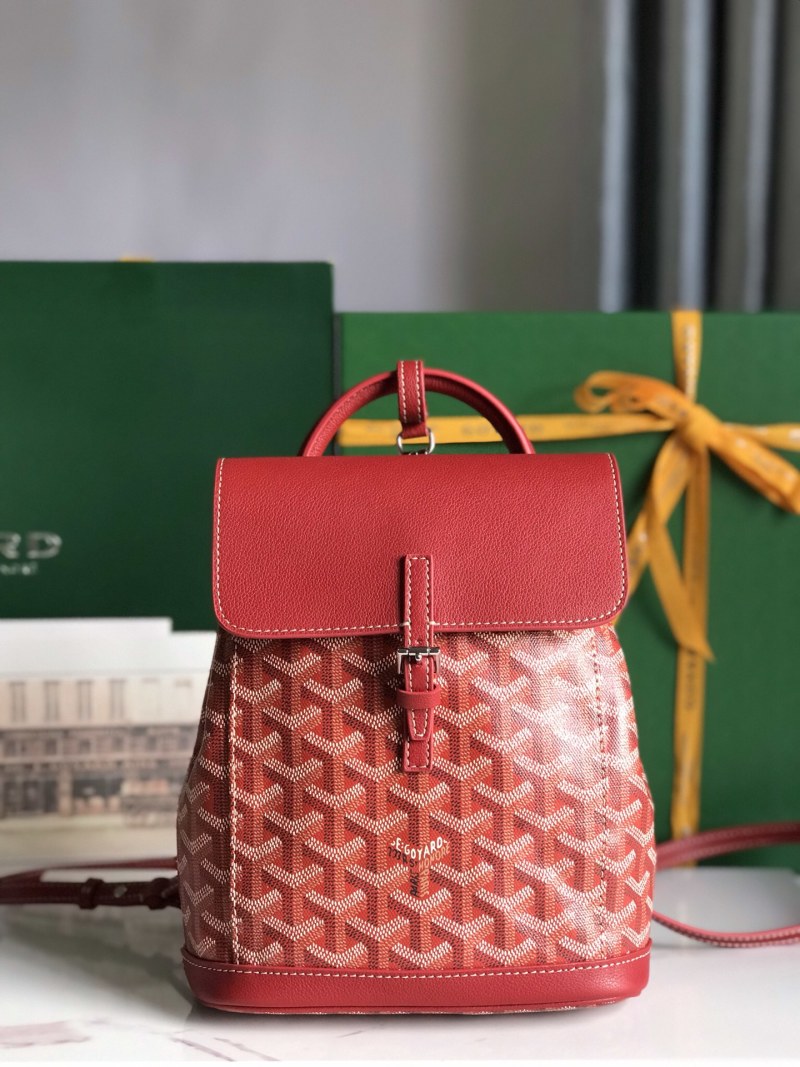 Мини-рюкзак с геометрическим узором и верхней ручкой Goyard
