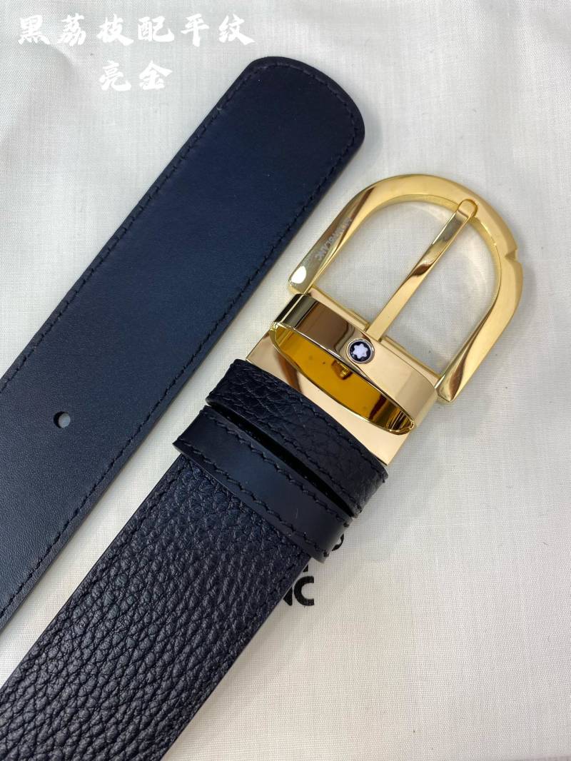 Двусторонний кожаный ремень Montblanc