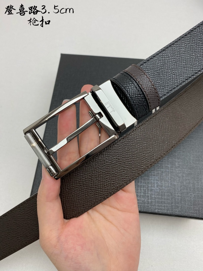 Ремень из натуральной кожи с металлическим пряжком Dunhill