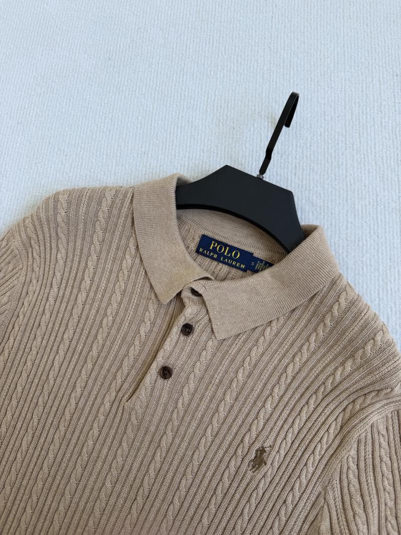 Вязаное поло Ralph Lauren с фактурным узором