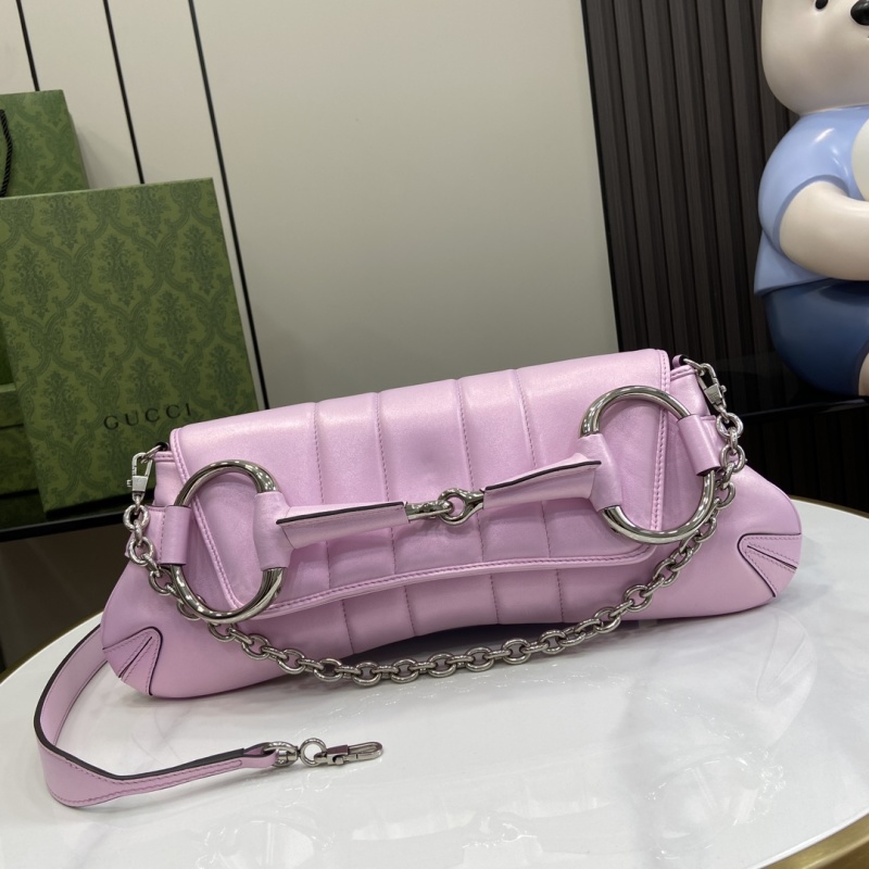 Сумка Gucci розовая с цепочкой