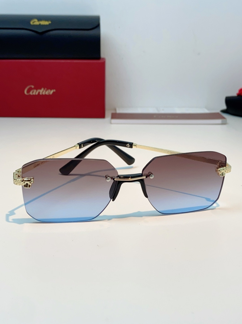 Солнцезащитные очки Cartier без оправы