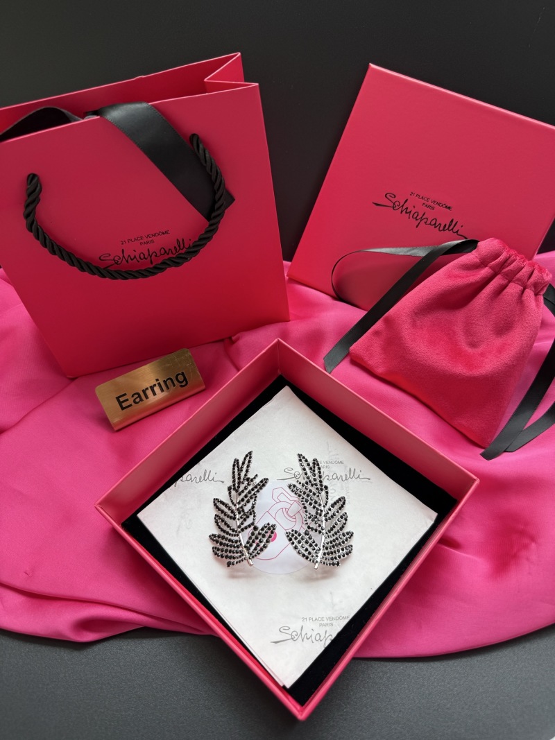 Брошь в виде ветвей с кристаллами Schiaparelli