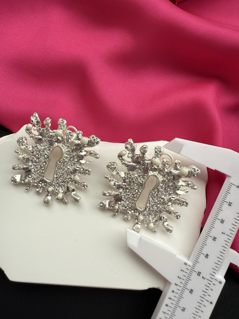 Серьги с кристаллами и жемчугом Schiaparelli