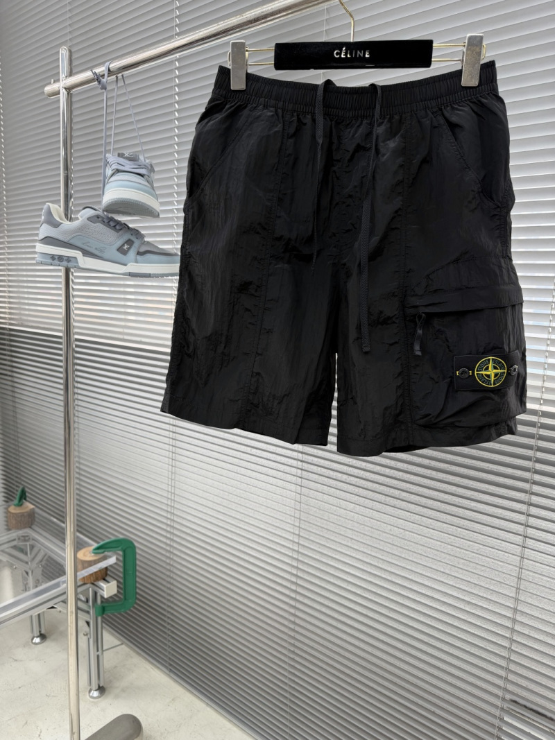 Мужские шорты Stone Island из металлического нейлона