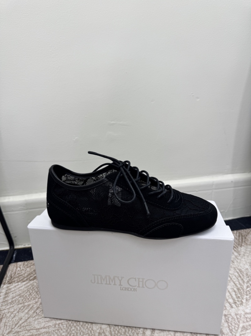 Женские кроссовки Jimmy Choo с сетчатым верхом