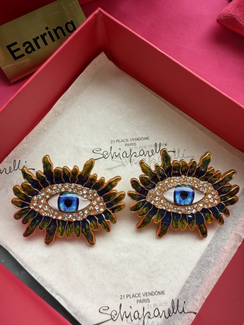 Серьги в виде глаз Schiaparelli