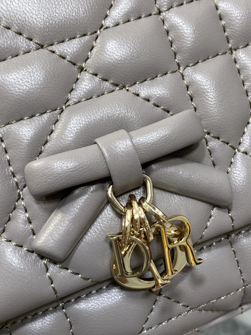 Сумка Dior серая стеганая