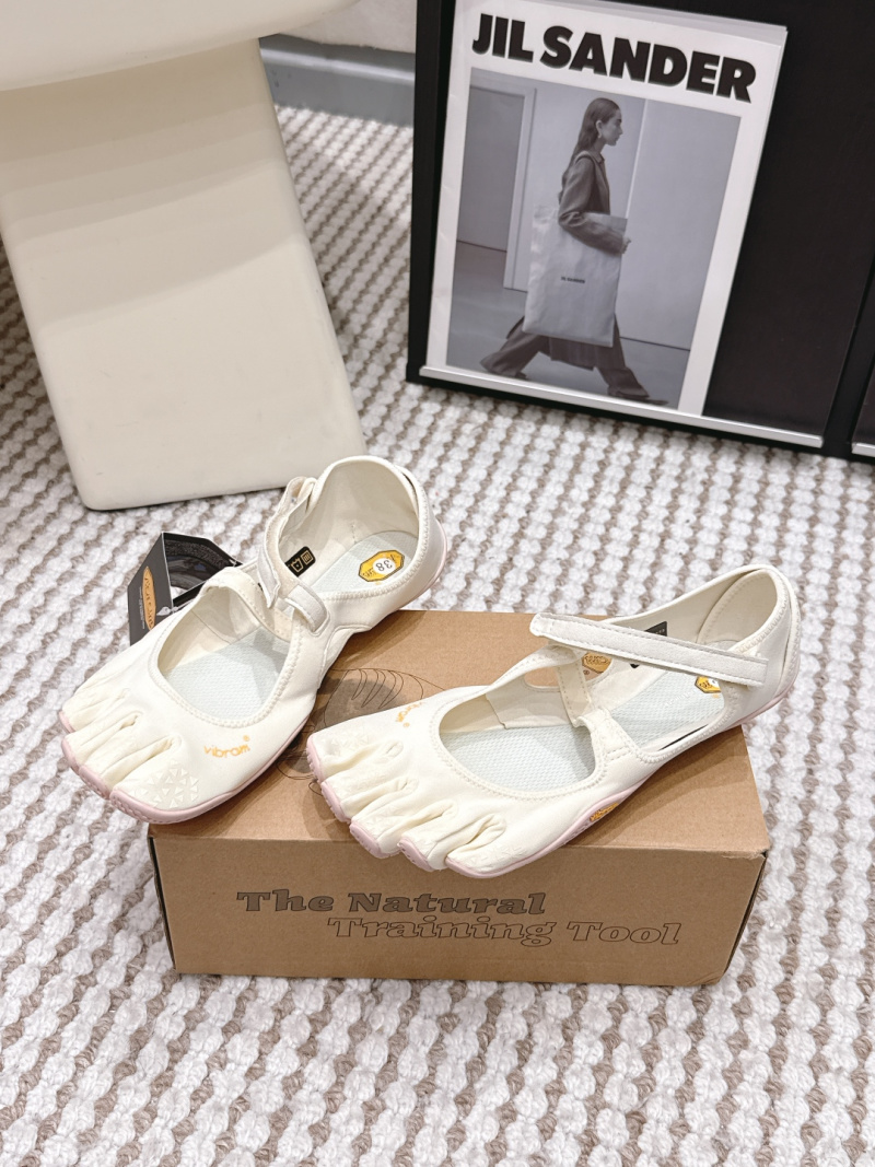 Виньетка Vibram FiveFingers женские балетки, кожаные с отделкой из двух слоев