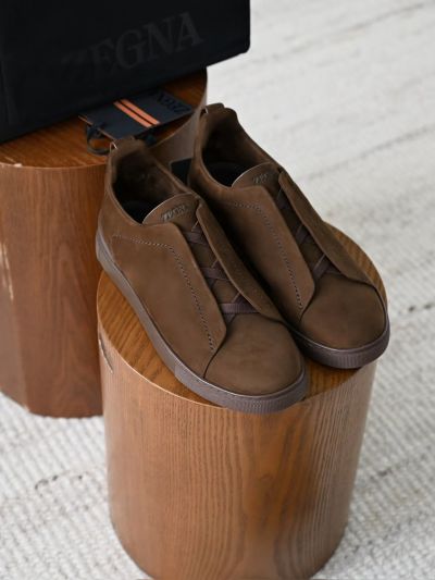 Мужские замшевые кроссовки Zegna