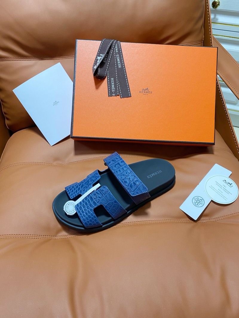 Шлёпанцы с двумя ремешками Hermès