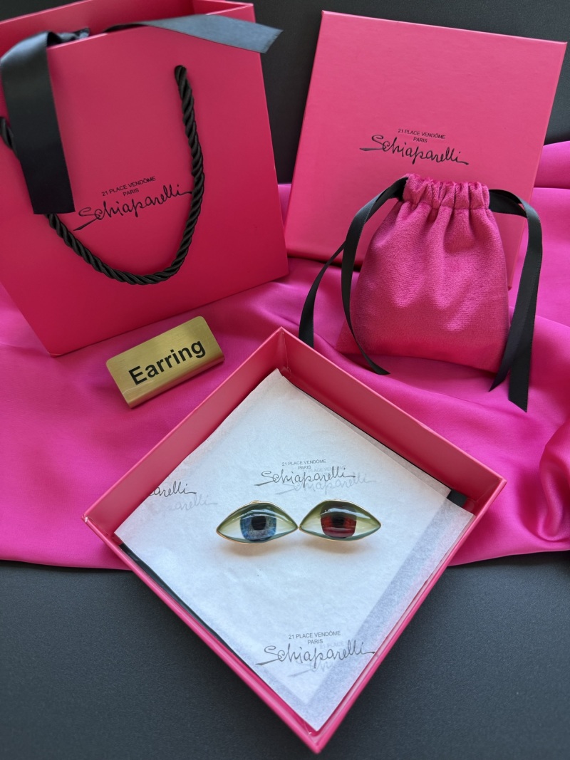 Серьги в виде глаз Schiaparelli