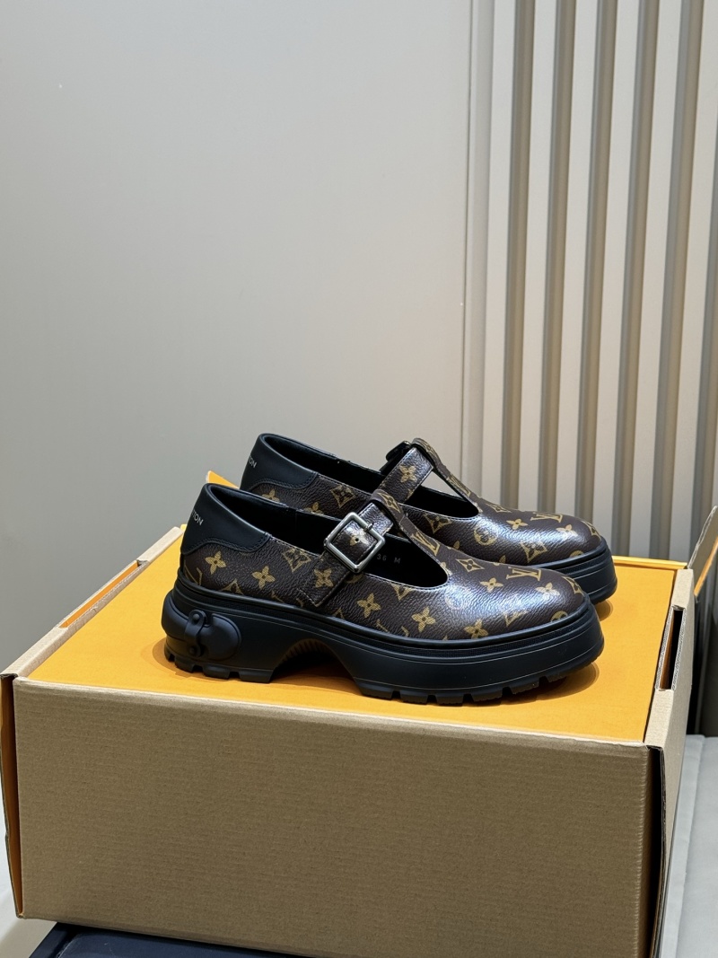 Женские туфли на платформе с принтом Louis Vuitton