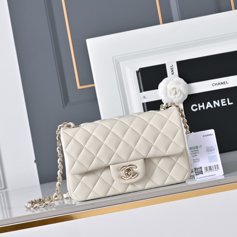Дамская сумка через плечо с цепочкой, кремовый цвет Chanel