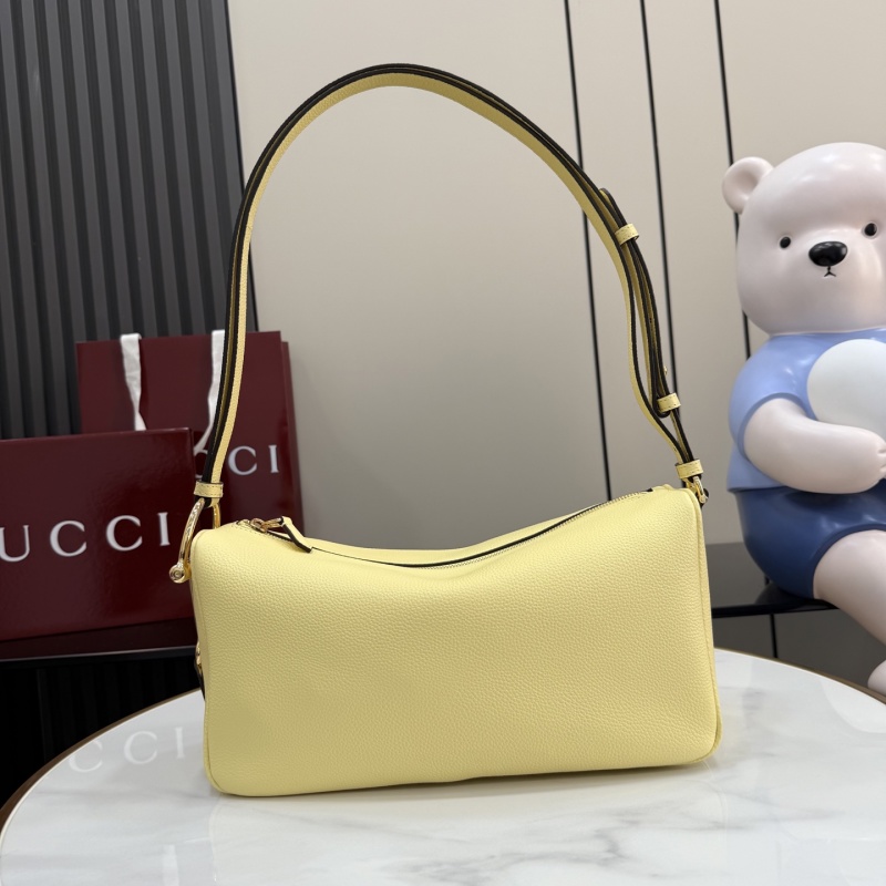 Желтая кожаная сумка Gucci