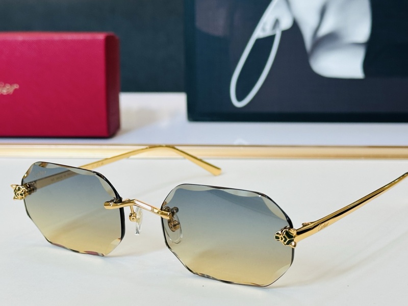 Солнцезащитные очки Cartier CT0760S Золотая отделка Градиентные линзы