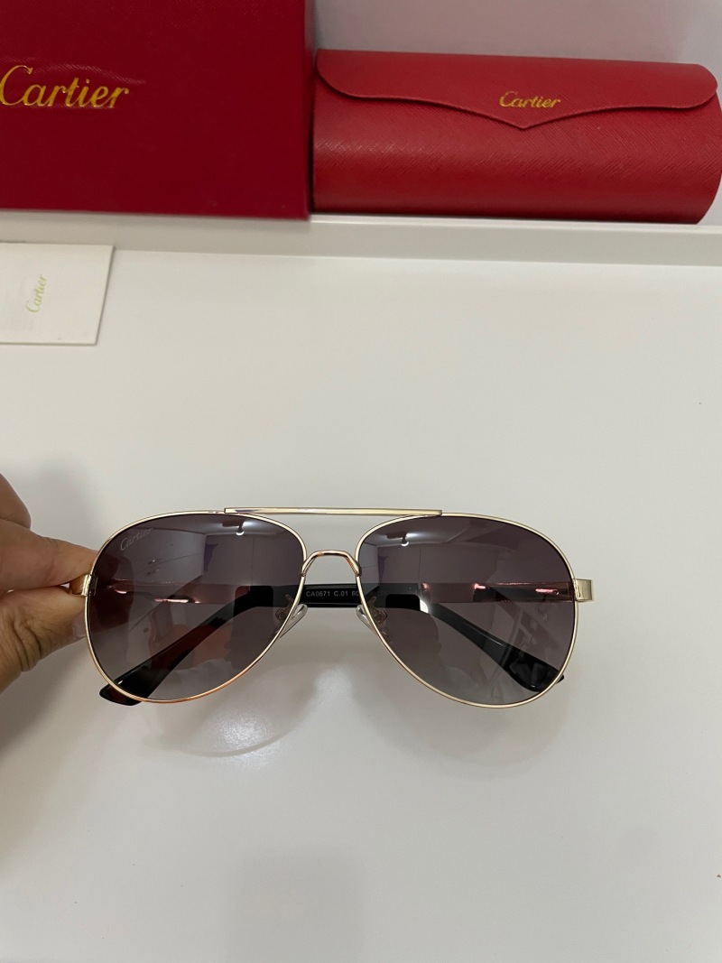 Солнцезащитные очки авиаторы Cartier