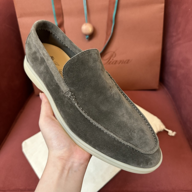 Loro Piana Мокасины Summer Walk мужские коричневые