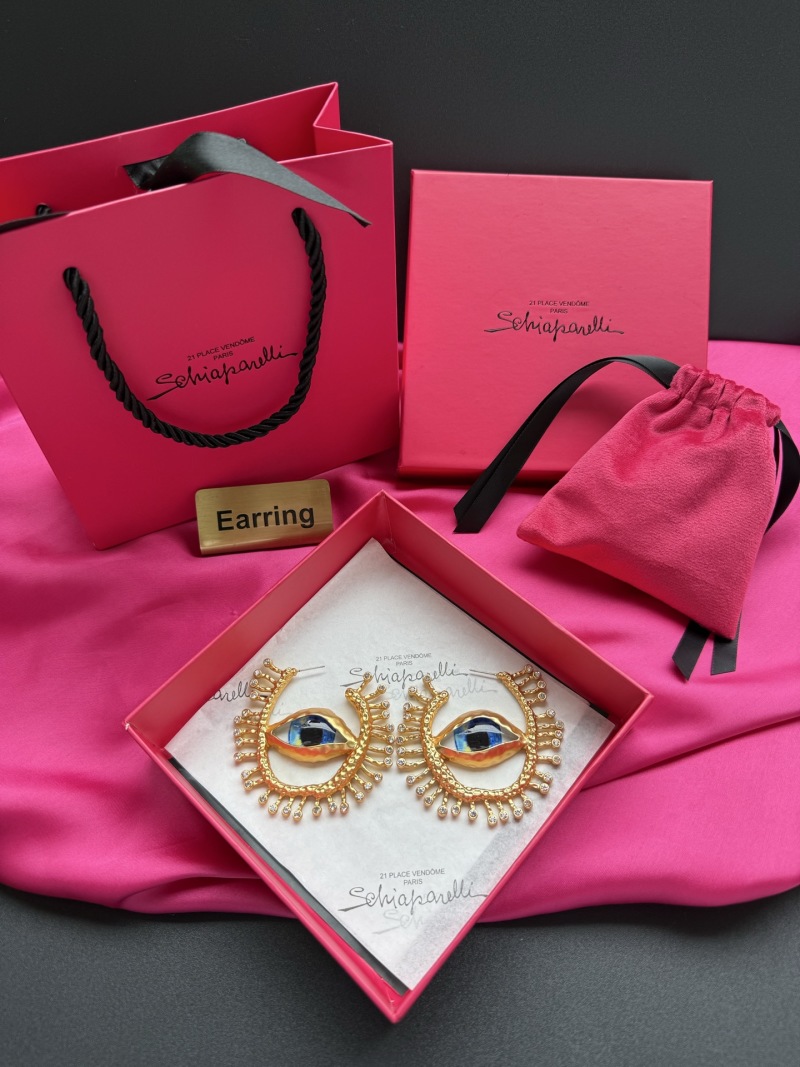 Серьги в виде глаз Schiaparelli