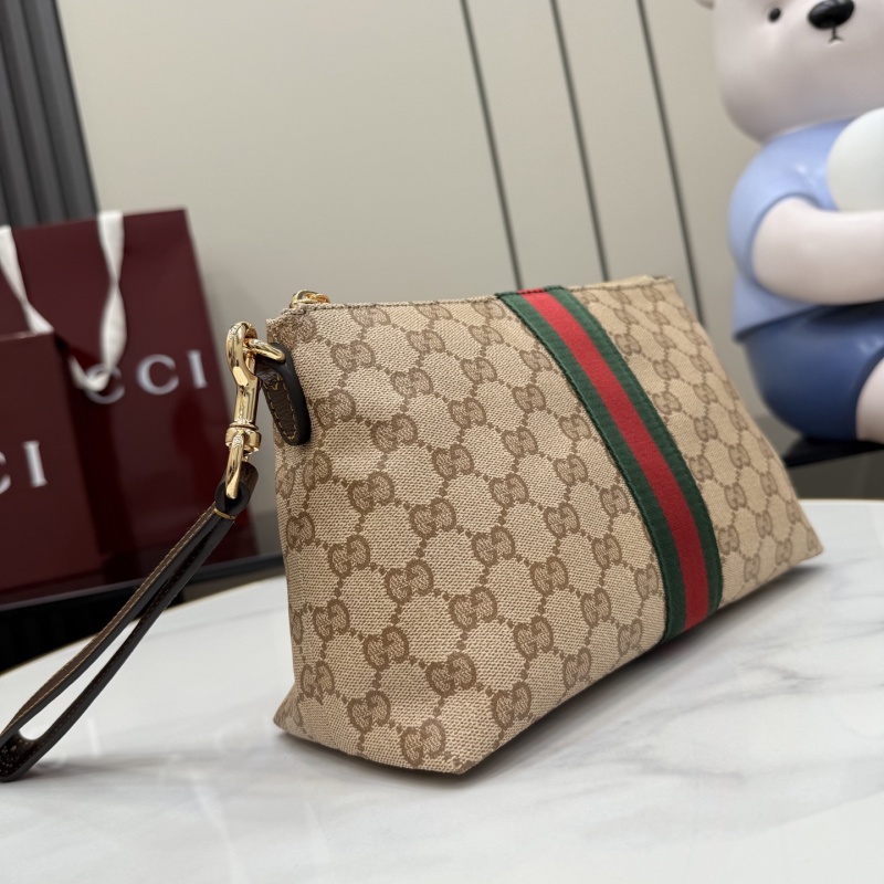 Косметичка Gucci с монограммой и ремешком
