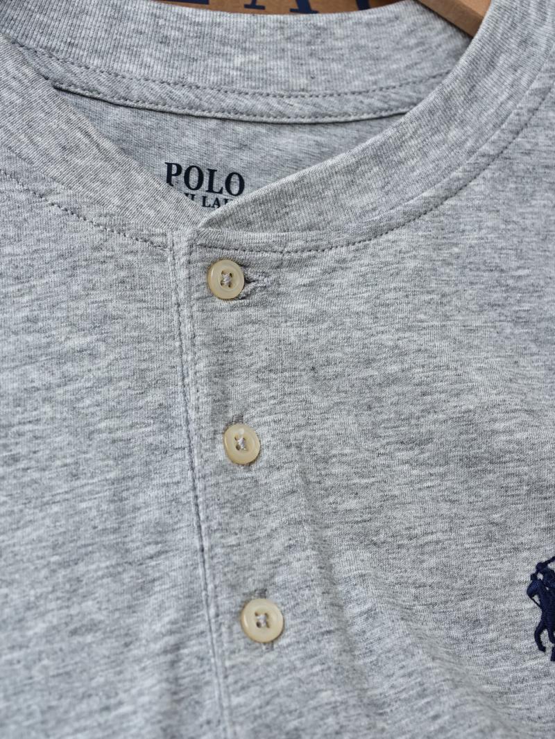 Футболка Polo Ralph Lauren с длинными рукавами и воротником хенли