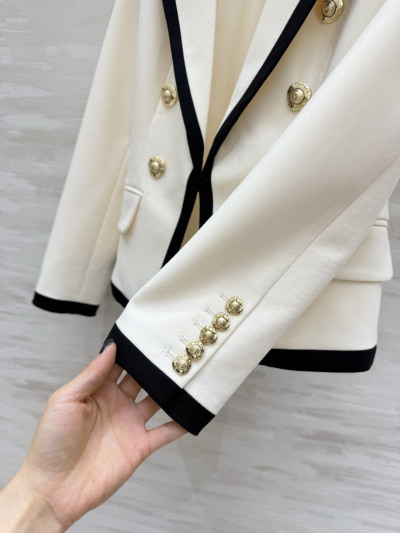 Женский пиджак Balmain с контрастной отделкой