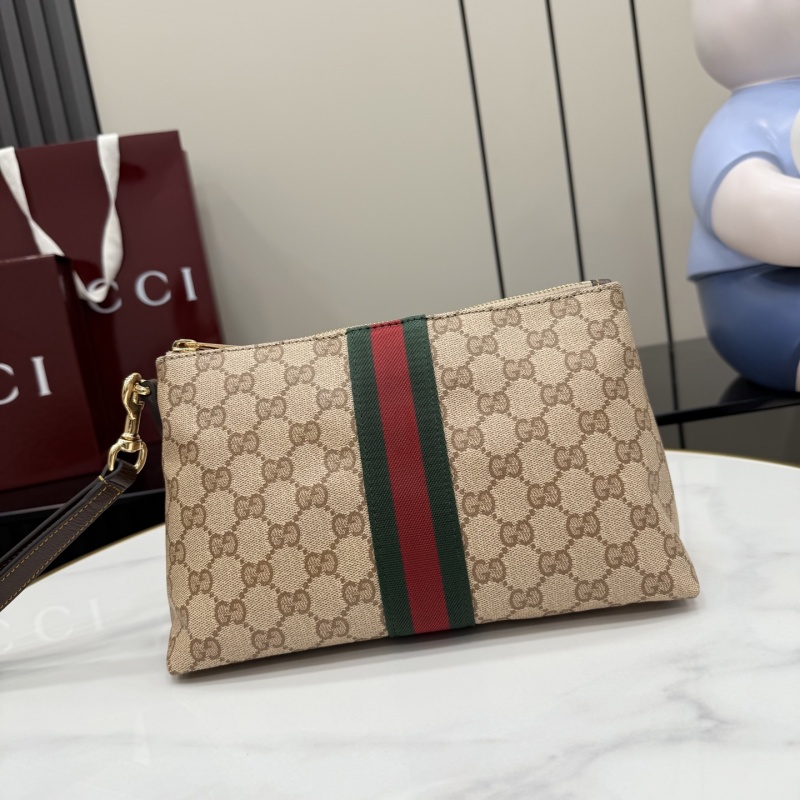 Косметичка Gucci с монограммой и ремешком