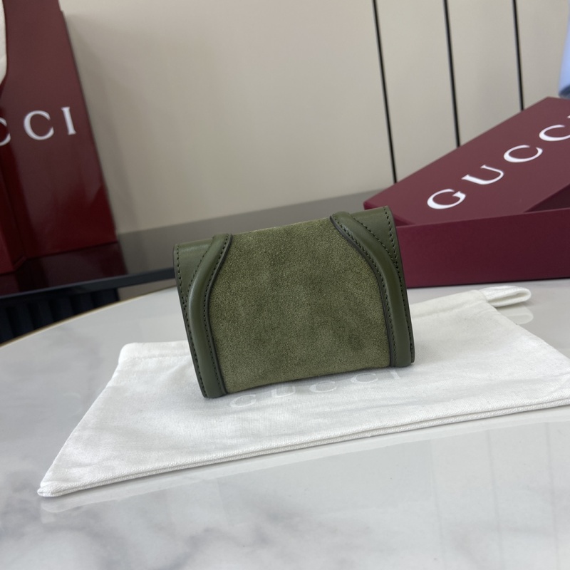 Портмоне Gucci зеленое с логотипом