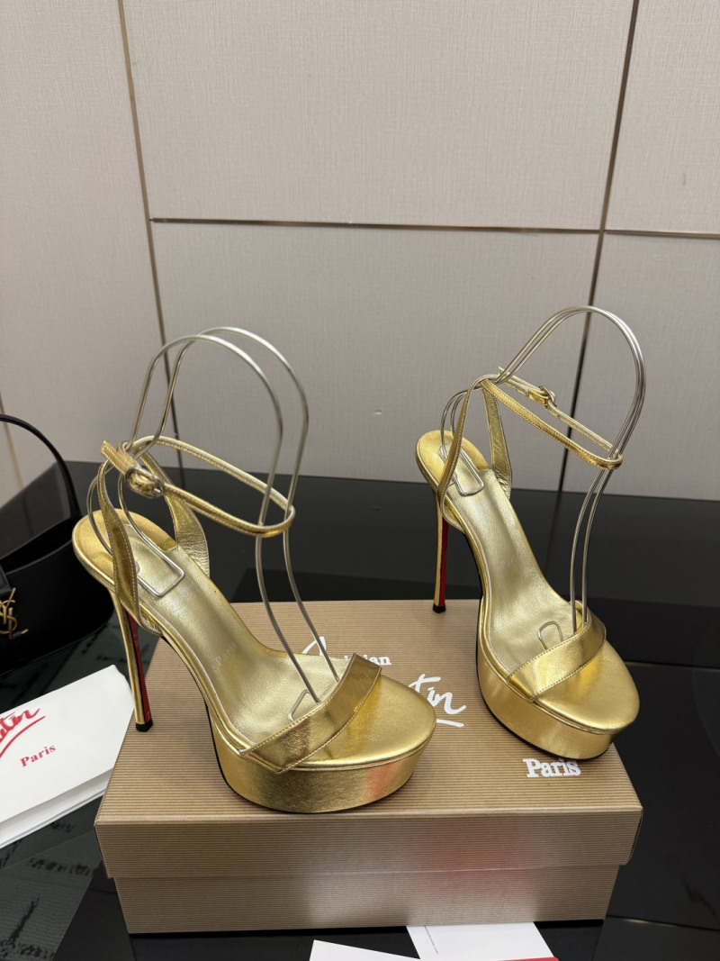 Туфли женские Christian Louboutin золотые