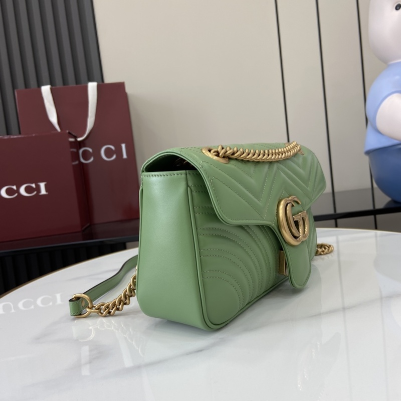 Сумка Gucci зеленая с цепочкой