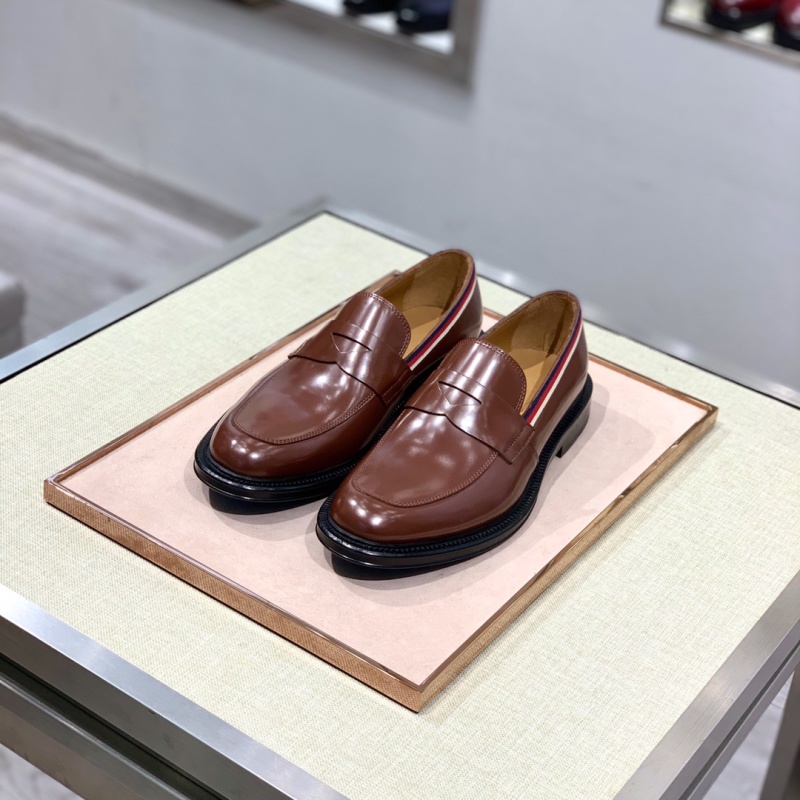 Лоферы мужские коричневые кожаные Gucci